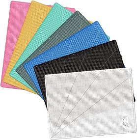 img 2 attached to 🔴 A1 (36L x 24W Inch) (900 x 600 mm) Eco-Friendly Cutting Mat - Colorful & Self-Healing (Pink)