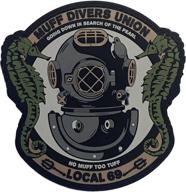 🏊 pvc morale patch for muff diver's union logo