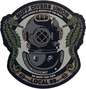 img 1 attached to 🏊 PVC Morale Patch for Muff Diver's Union