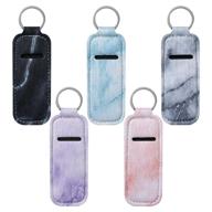 stay beautiful on-the-go with the beautyflier clip-on sleeve chapstick pouch keychain lipstick holder! logo