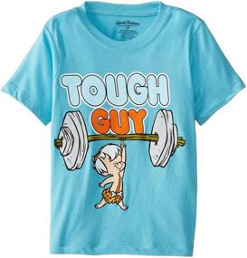 img 1 attached to 👕 Футболка Hanna-Barbera Boys' Bamm Bamm "Жесткий парень": выражайте свою внутреннюю силу со стилем.