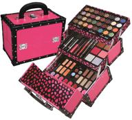 💄 br carry all trunk train case: makeup gift set in pink with reusable case - ultimate beauty organizing solution logo