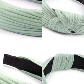 img 1 attached to Jaciya 10-Piece Knotted Headbands for Women: Wide, Solid, and Stylish Options in 10 Colors!