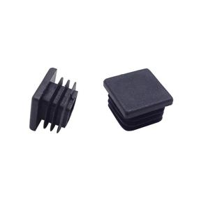 img 4 attached to 8 Pack 1 Inch Square Plastic Plug Tubing End Cap Suitable For Square Tube (Black-8Pcs)