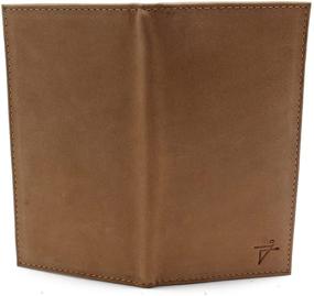 img 3 attached to Leather Checkbook Holder Bifold J213LCB Men's Accessories