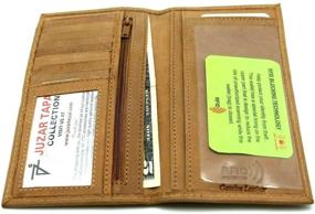 img 2 attached to Leather Checkbook Holder Bifold J213LCB Men's Accessories