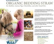 🌱 fresh blue mountain hay organic bedding straw for guinea pigs, chinchillas, rabbits, hamsters, chickens, cats, and small pet shelters - delivered straight from the farm! logo