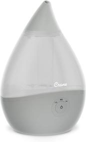 img 4 attached to 🌬️ Crane Droplet Ultrasonic Cool Mist Humidifier – 0.5 Gallon, 250 Sq Ft Coverage, Optional Vapor Pad Slot – Ideal for Plants, Home, Bedroom, Baby Nursery, Office – Grey