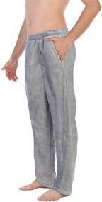 img 3 attached to 👕 Ultimate Comfort: Gioberti Super Plush Charcoal Pajama Set for Men's Sleep & Lounge