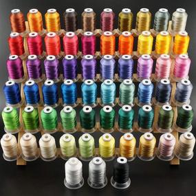 img 4 attached to 🧵 Brothread 63 Brother Colors Polyester Embroidery Machine Thread Kit: Ultimate Variety for Brother, Babylock, Janome, Singer, Pfaff, Husqvarna, Bernina Machines