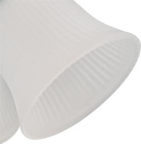 img 2 attached to 💡 Westinghouse Lighting 77847: White Frosted Ribbed Glass Ceiling Fan Light Kit - 3-Light, Elegant Illumination