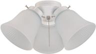 💡 westinghouse lighting 77847: white frosted ribbed glass ceiling fan light kit - 3-light, elegant illumination логотип