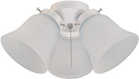 img 3 attached to 💡 Westinghouse Lighting 77847: White Frosted Ribbed Glass Ceiling Fan Light Kit - 3-Light, Elegant Illumination