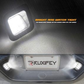 img 1 attached to 🚗 RUXIFEY Светодиодные фонари номерного знака для Dodge Ram 1500 2500 3500 (2003-2018), металлические крепежные клипсы, белый свет 6000К.