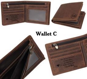 img 1 attached to 🎁 Customized Engraved Anniversary Wallet for Men - Husband's Personalized Accessories