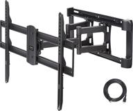 📺 amazon basics dual arm full motion tv mount for 37-80 inch tvs up to 132 lbs | heavy-duty, fits led lcd oled flat curved screens logo