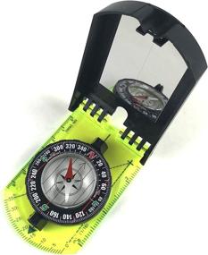 img 3 attached to 🧭 DETUCK Green Acrylic Rotating Bezel Sighting Compass with Mirror: Ideal Map Compass for Camping, Hiking, Hunting, Boating, Mapping, Drawing & Outdoor Activities