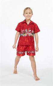 img 1 attached to Hawaii Hangover Aloha Christmas Cabana Boys' Clothing