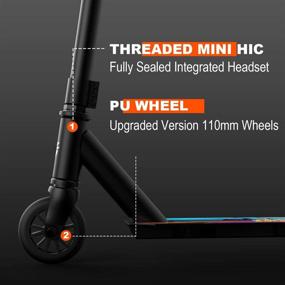 img 2 attached to 🛴 Hiboy ST-1 Pro Scooter - High Performance Aircraft Aluminum & 110mm Wheels - Best Beginner Trick Scooter for Kids, Teens, and Adults