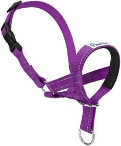 img 4 attached to 🐶 Pawaboo Reflective Adjustable Dog Head Collar for Easy Bark Control and Leash Training, Bite and Pulling Deterrent, Nylon Head Halter Collar for Pet Dogs