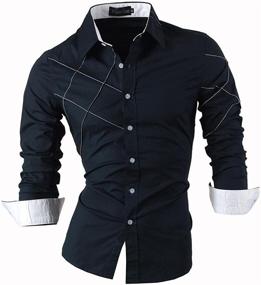 img 4 attached to 👕 Men's Clothing: Jeansian Casual Shirts with Short Sleeves