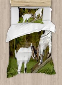 img 2 attached to Ambesonne Animal Picture Decorative Bedding