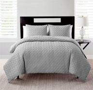 vcny home embossed geometric comforter bedding logo