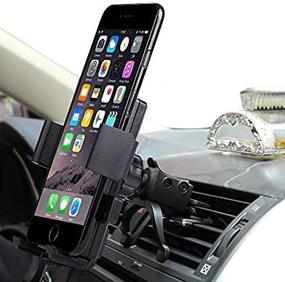 img 3 attached to Universal Car Phone Mount Holder Cradle for iPhone 7/6S/6/5S/7 Plus, Samsung Galaxy S8 S7 Edge S6 S5 Note 5/4, Nexus, HTC, LG, Sony & More - Car Mount by Willing-Fly for Smartphones & GPS