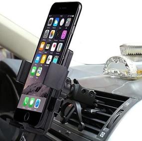 img 2 attached to Universal Car Phone Mount Holder Cradle for iPhone 7/6S/6/5S/7 Plus, Samsung Galaxy S8 S7 Edge S6 S5 Note 5/4, Nexus, HTC, LG, Sony & More - Car Mount by Willing-Fly for Smartphones & GPS