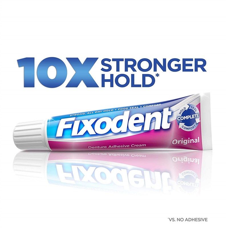 🦷 Enhanced Fixodent Denture Adhesive Cream, 2.4 oz, 3 Pack…