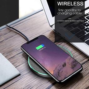 img 1 attached to ⚡️ Fast Wireless Charger Pad, 15W Max Compatible with iPhone 13/Pro/Pro Max, iPhone 12, iPhone 11, Samsung Galaxy S21, S20 FE, S20, Note 20/10, Google Pixel, LG (No AC Adapter)