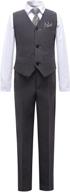 plsily boys stripe suit vest set: formal suits for boys logo