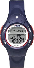 img 2 attached to 🕘 FILA Boys Watches for Ages 7-10 - Digital Kids Watch - Gifts for 11 Year Old Boys - Gifts for 10 Year Old Boy - Sports Watch for Kids - Digital Boys Watch - Fila Kids Watch - Blue