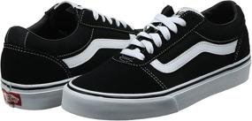 img 3 attached to Men's Black Canvas Athletic Low Top Sneakers by Vans