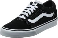 men's black canvas athletic low top sneakers by vans логотип