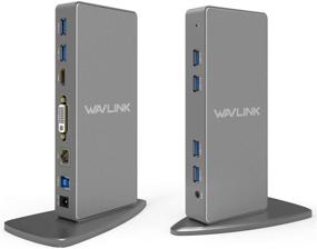 img 4 attached to 🔌 Enhanced Connectivity with WAVLINK USB 3.0 Universal Docking Station: Dual Video HDMI & DVI/VGA, Gigabit Ethernet, USB 3.0, Audio and More