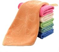 🧺 vangay microfiber towels set 6 pack: versatile fingertip towels & face cloths for bathroom, hotel, spa, and kitchen logo