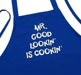 img 4 attached to 🍳 Mr. Good Lookin' Is Cookin' Aprons: Hilarious Men's Cooking Aprons