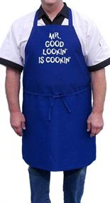 img 2 attached to 🍳 Mr. Good Lookin' Is Cookin' Aprons: Hilarious Men's Cooking Aprons