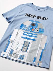 img 1 attached to Spotted Zebra Star Wars Short Sleeve Boys' Clothing for Tops, Tees & Shirts