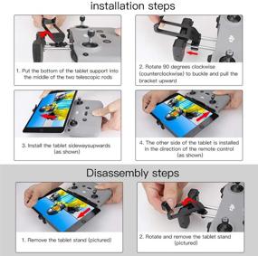 img 2 attached to 📱 Rcgeek Tablet Clip Mount Holder Extender Kit for Mavic Air 2 / Air 2S / Mini 2 Drone Controllers - Removeable Extended Stand Accessory with Enhanced SEO