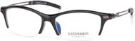 colossein half rim titanium eyeglasses bendable logo