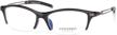 colossein half rim titanium eyeglasses bendable logo