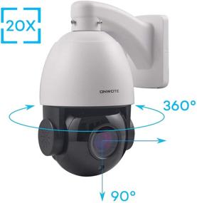 img 2 attached to 📷 ONWOTE 4K 8MP 20X IP PTZ PoE Security Camera with Audio, 360° Pan 90° Tilt 20X Optical Zoom, 4.7-94mm Motorized Autofocus Lens, Auto Cruising, 262-328ft IR IP66, Additional Camera for ONWOTE PoE NVR System