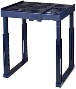 img 3 attached to 📚 Upgrade Your Locker Organization: Adjustable Width and Height Tools for School Locker Shelf. Stackable, Heavy Duty, Ideal for School, Work, and Gym Lockers (Blue)