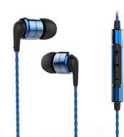 🎧 blue soundmagic e80c in-ear headphone with mic - wired earbuds for audiophiles - sound isolating headphones with remote logo