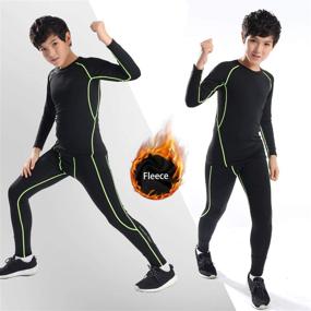 img 3 attached to Спортивные компрессионные леггинсы для бега Thermal