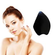 🧖 gua sha scraping massage tools with bian stone - traditional acupuncture massage tool for anti-aging, wrinkles, skin tightening, lift firming, eye puffiness treatment and more logo