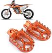 motor-mh wide cnc motorcycle foot pegs footrest for 125 250 300 350 sx 1998-2015 logo