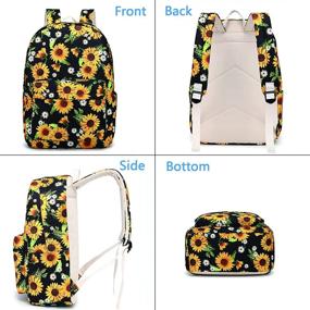 img 3 attached to 🎒 College Resistant Sunflower Backpack - Ideal Daypack for Students